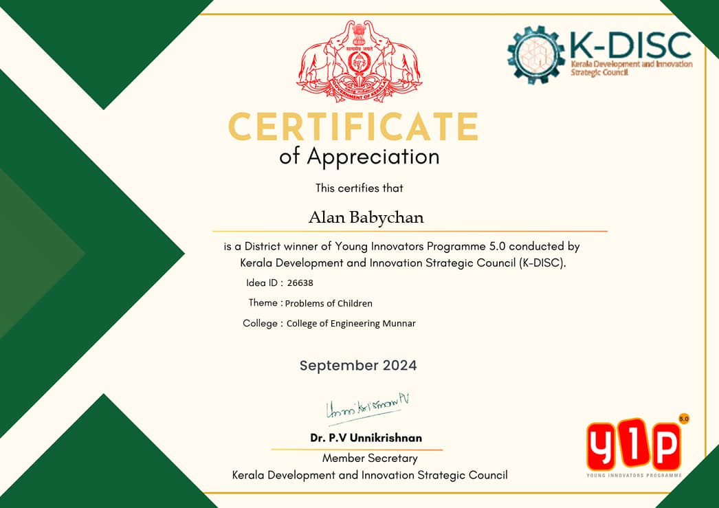 District Winner – Young Innovative Programme 5.0